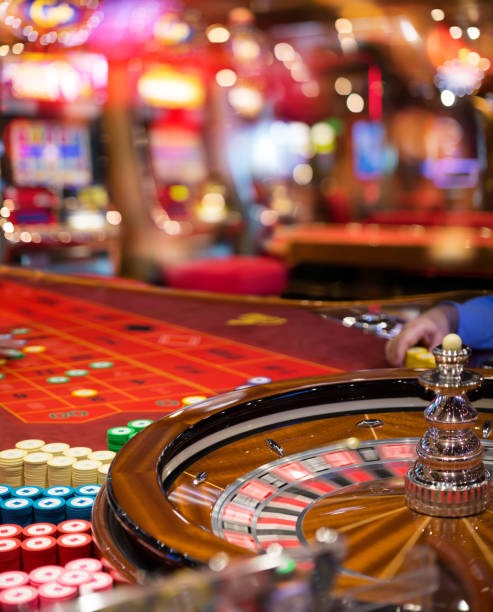 Live casino studio with multiple camera feeds